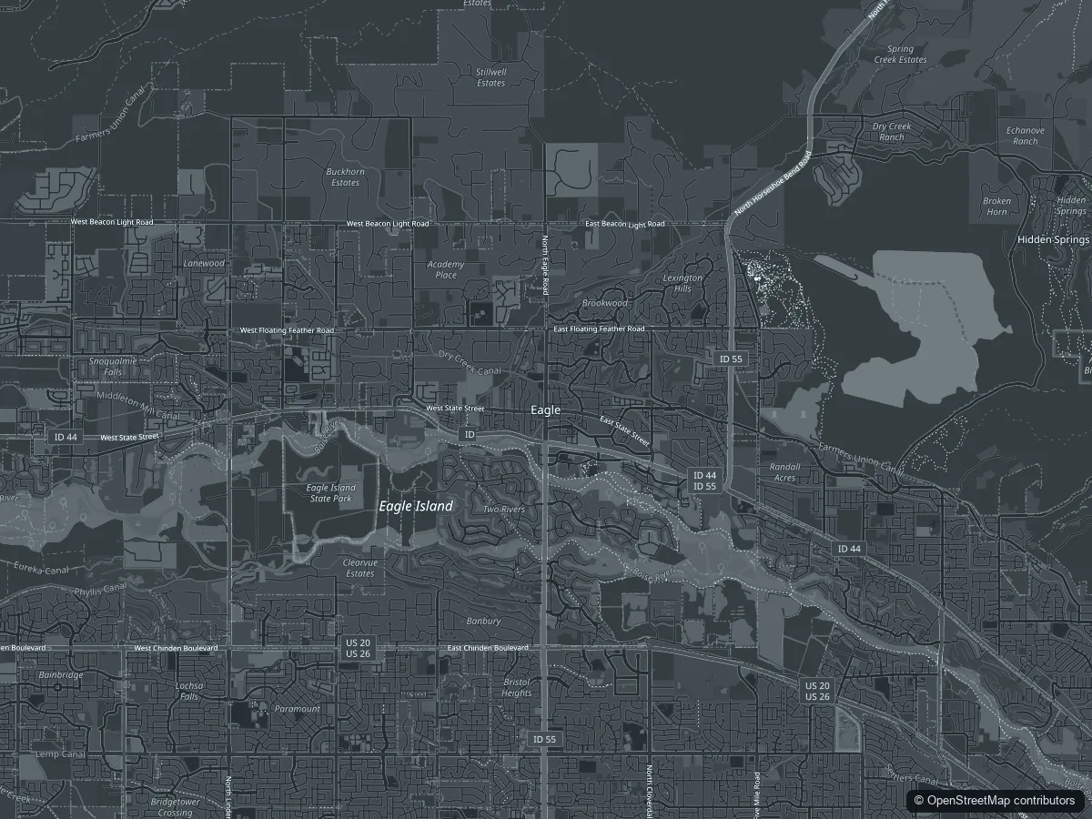 Map of Eagle service coverage area